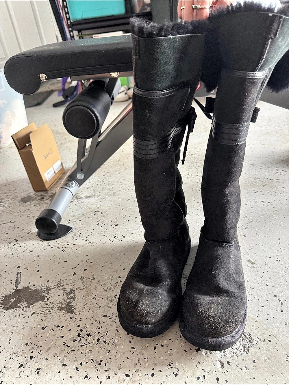 UGG Bailey Bow Tall II Black Tall Boots